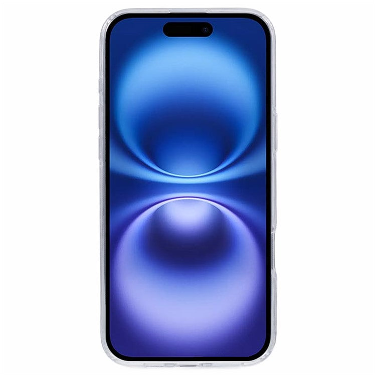 For iPhone 16 TPU Case Pattern Printing Shockproof Airbag Phone Cover - Line Women