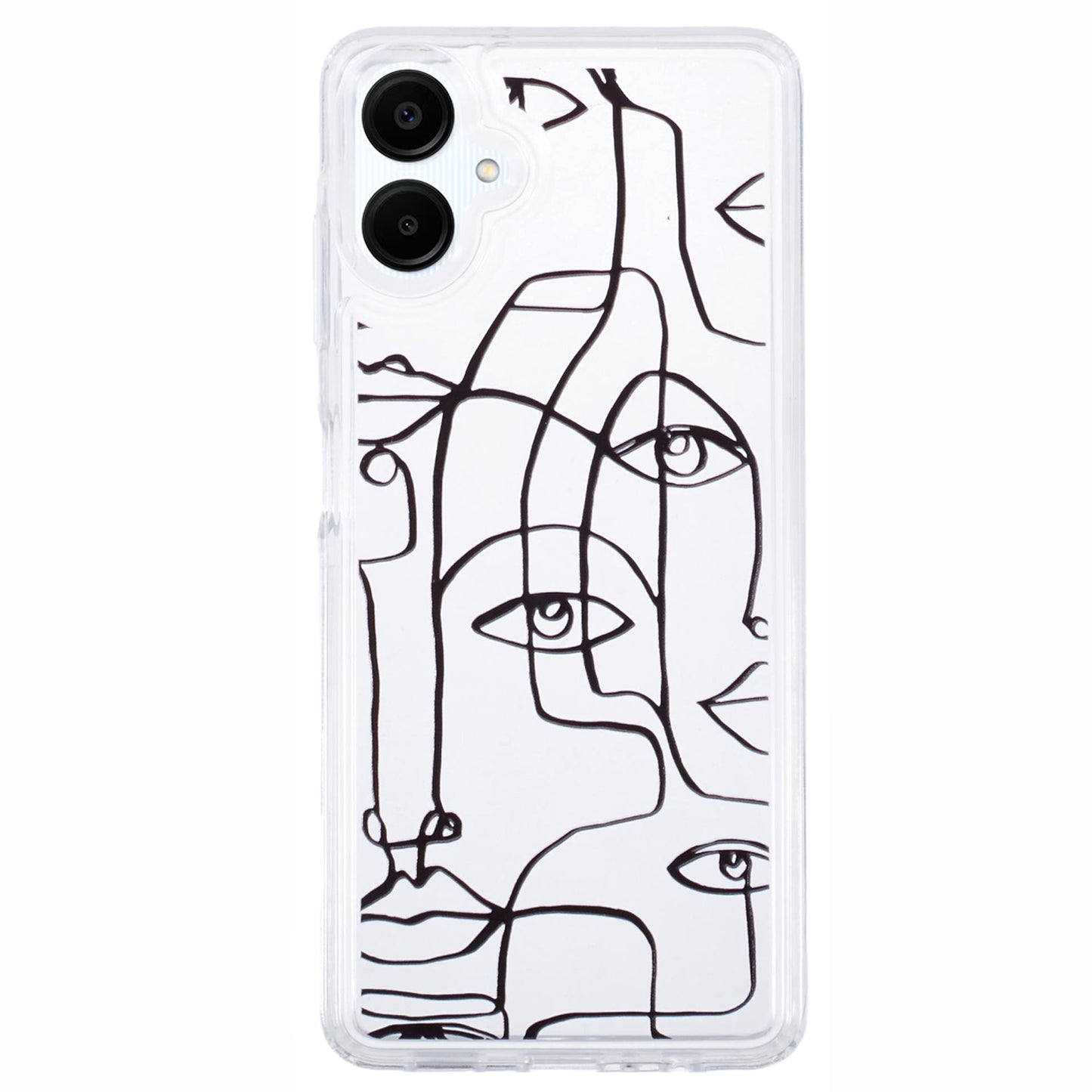 For Samsung Galaxy A06 TPU Case Pattern Printing Shockproof Airbag Phone Cover - Line Women