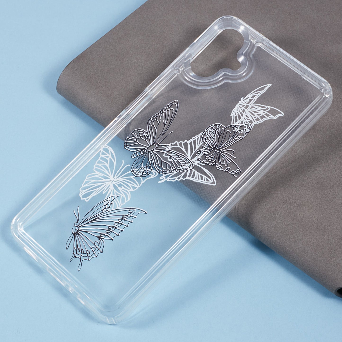For Samsung Galaxy A06 TPU Case Pattern Printing Shockproof Airbag Phone Cover - Butterflies