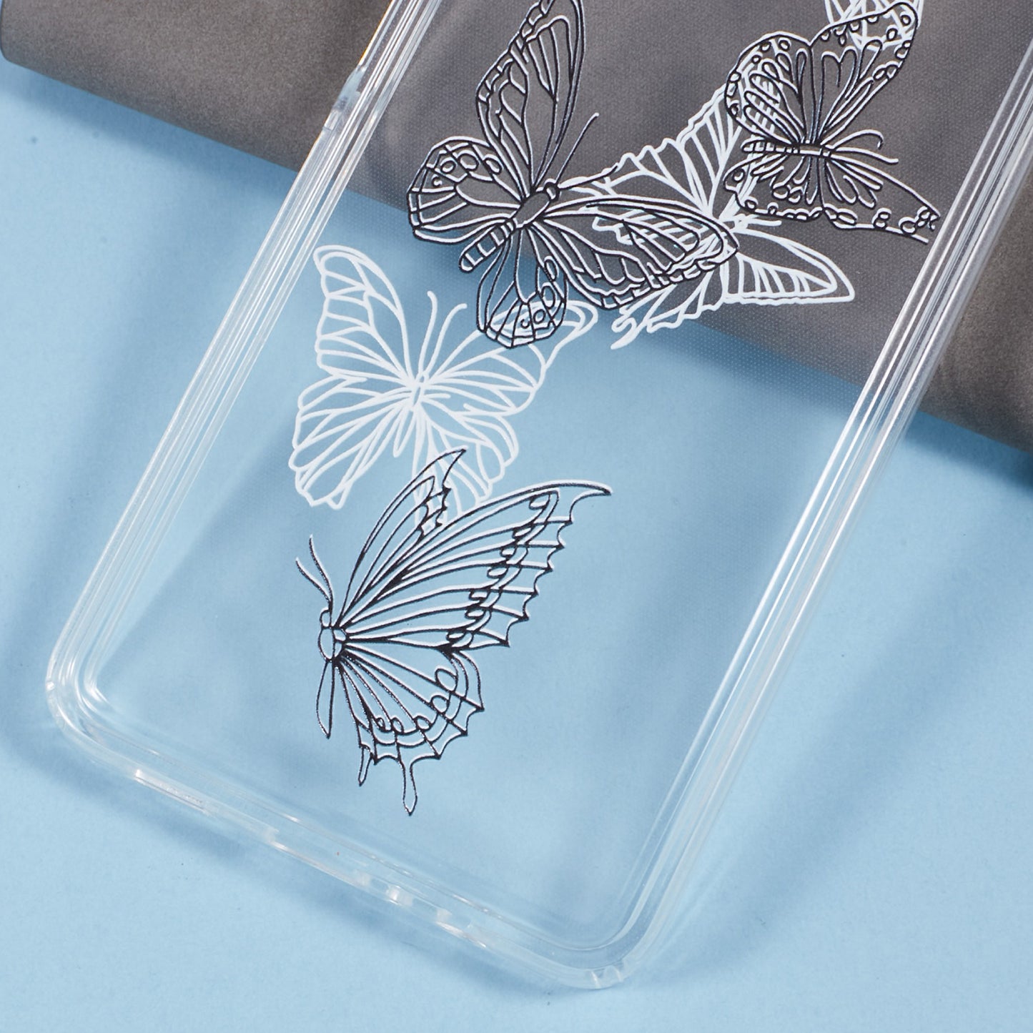 For Samsung Galaxy A06 TPU Case Pattern Printing Shockproof Airbag Phone Cover - Butterflies