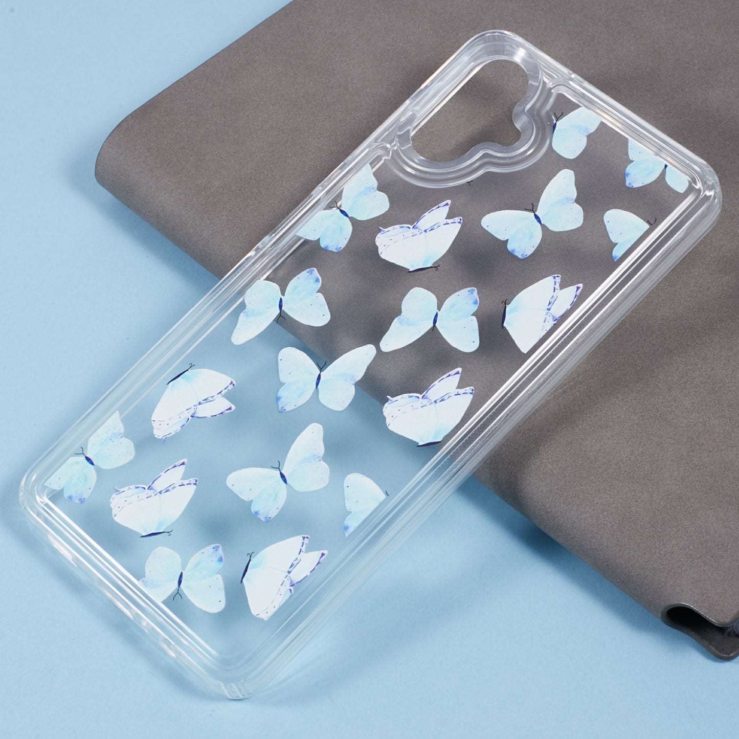For Samsung Galaxy A06 Case Anti-Drop Airbag Butterfly Pattern Printing TPU Phone Cover - BT4
