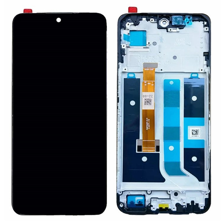 For Realme 11 5G (Global) Grade B LCD Screen and Digitizer Assembly + Frame (Without Logo) - Black