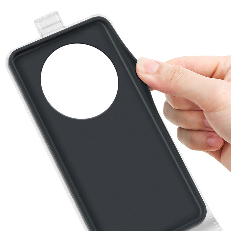 For Xiaomi Poco C75 4G / Redmi 14R 5G / 14C 4G Case with Card Slots Vertical Flip Leather Phone Cover - White