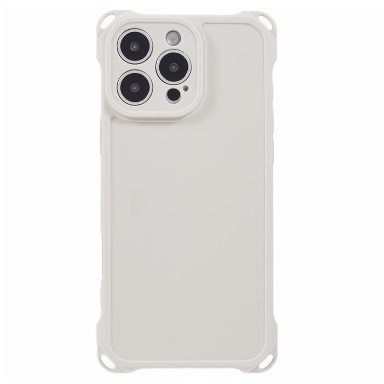 For iPhone 16 Pro Case Reinforced Corner Protection TPU Phone Cover - White