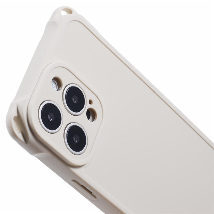 For iPhone 16 Pro Case Reinforced Corner Protection TPU Phone Cover - White