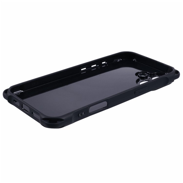 For iPhone 16 Case Reinforced Corner Protection TPU Phone Cover - Black