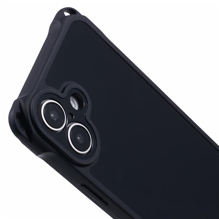 For iPhone 16 Case Reinforced Corner Protection TPU Phone Cover - Black