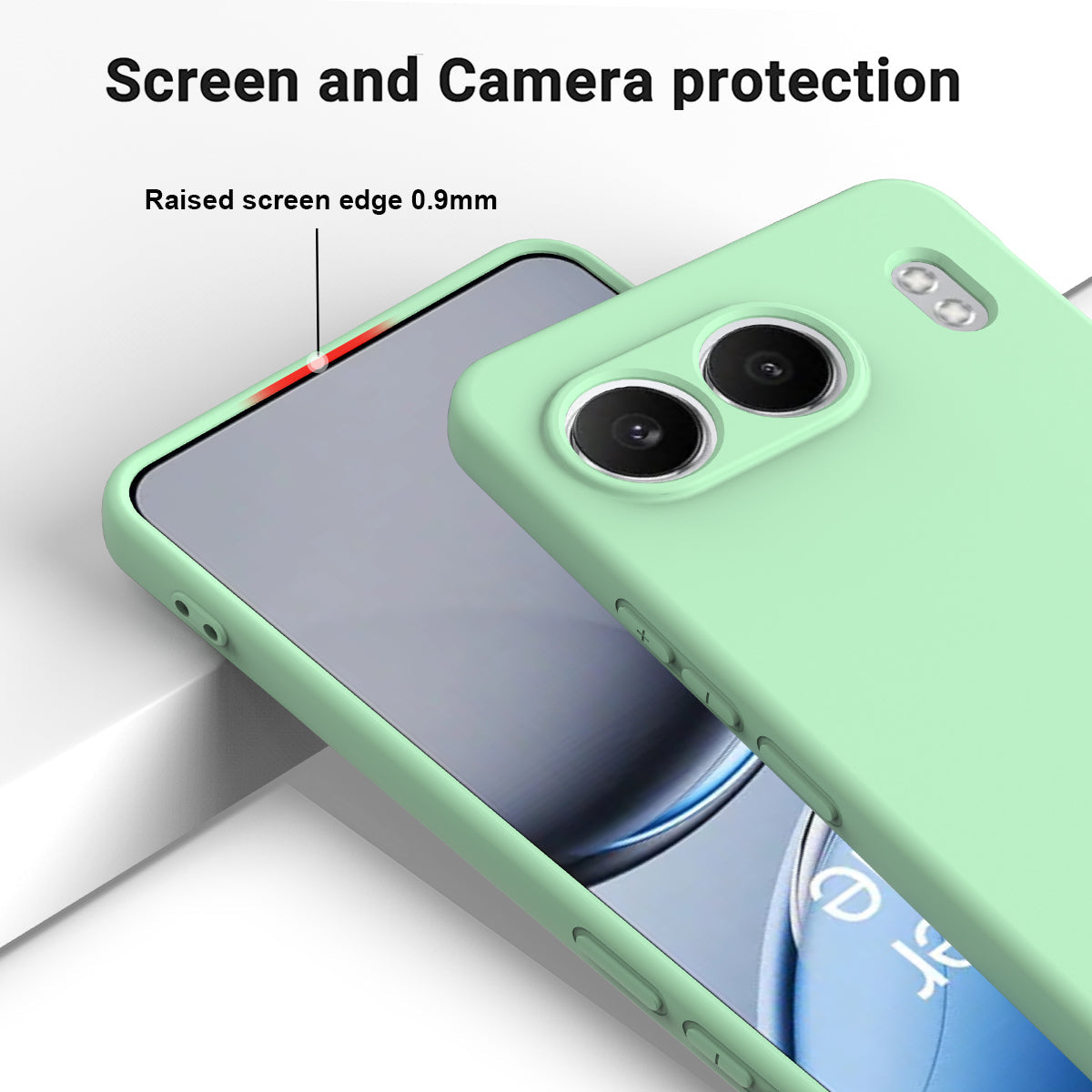 For OnePlus Nord 4 Case Liquid Silicone Anti-Scratch Phone Cover with Hand Strap - Green