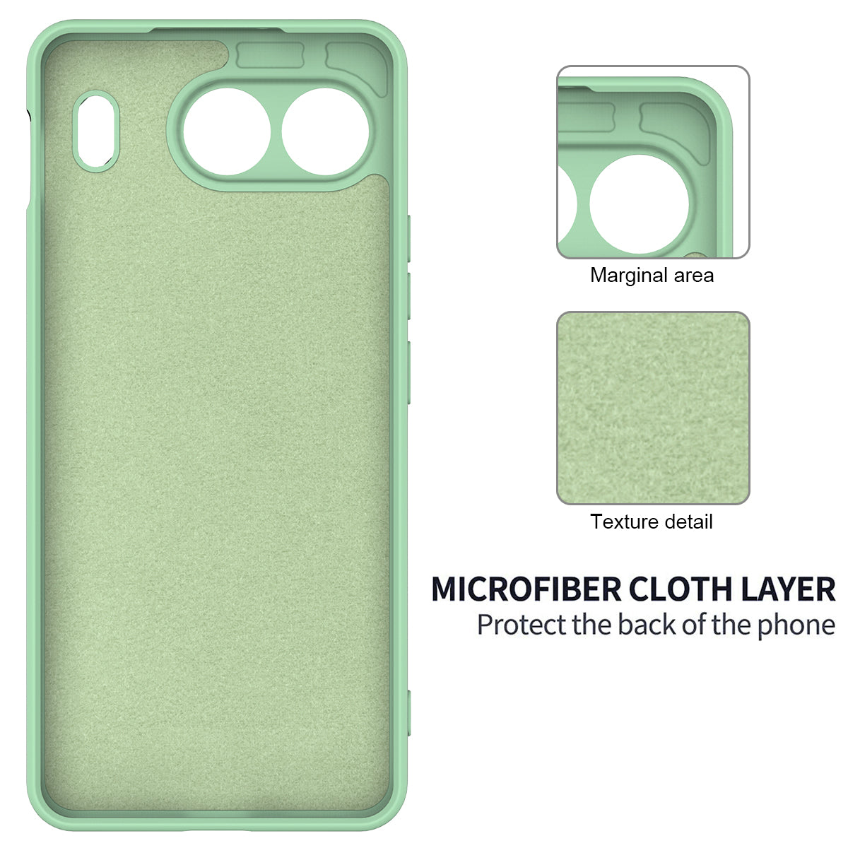 For OnePlus Nord 4 Case Liquid Silicone Anti-Scratch Phone Cover with Hand Strap - Green