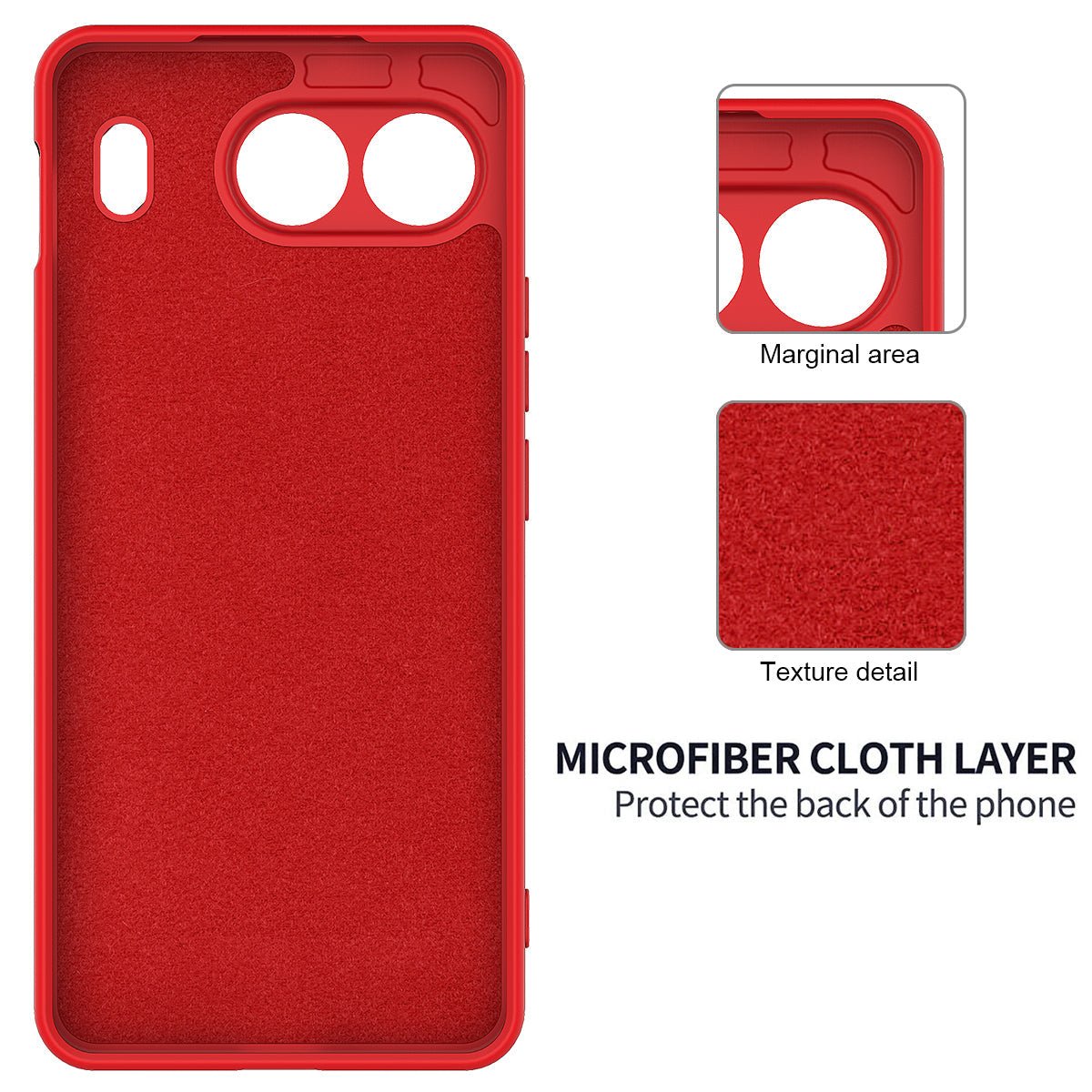 For OnePlus Nord 4 Case Liquid Silicone Anti-Scratch Phone Cover with Hand Strap - Red