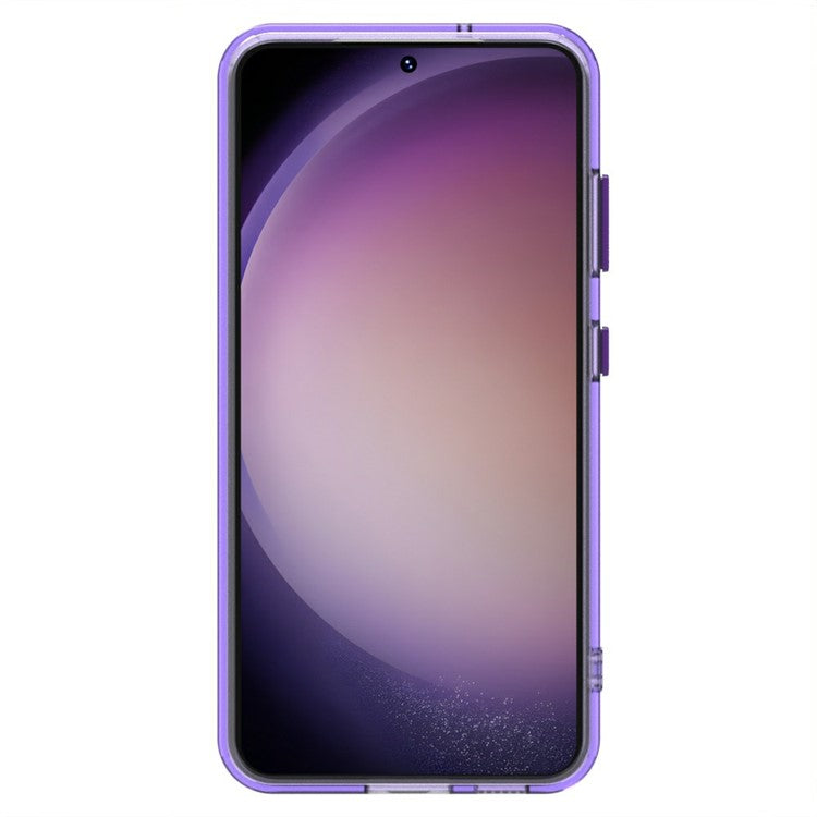 Candy Series For Samsung Galaxy S23+ Case Compatible with MagSafe PC+TPU+PET Anti-Drop Phone Cover - Purple