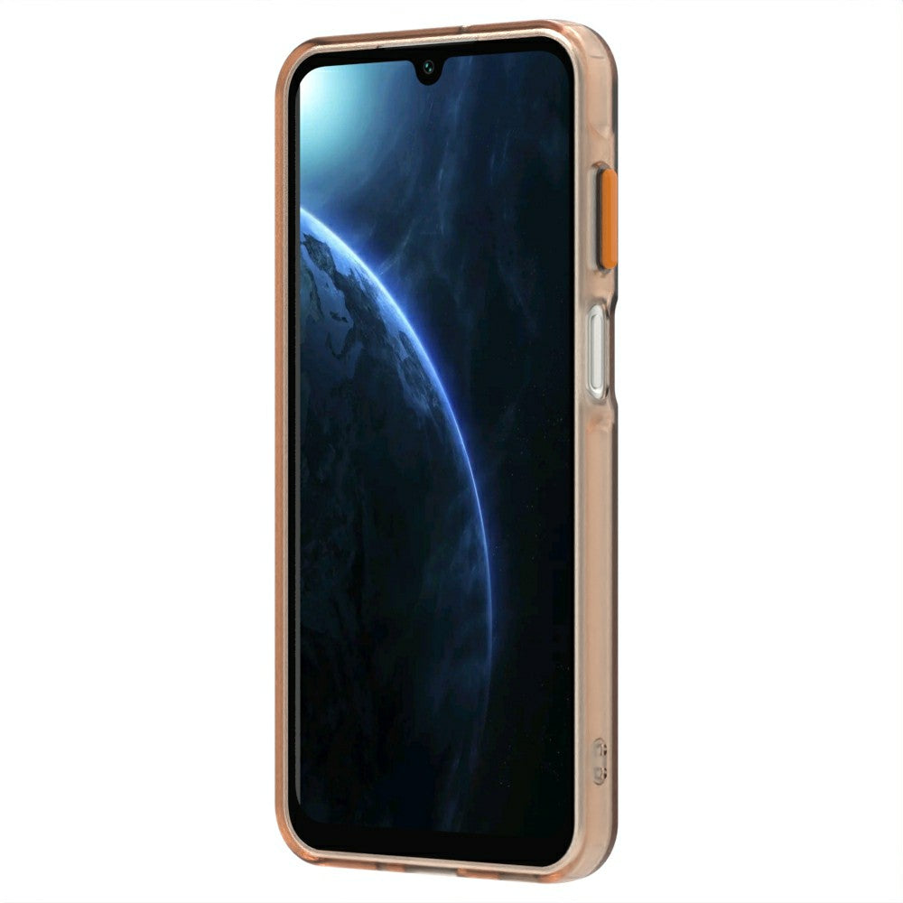 Candy Series For Samsung Galaxy A16 5G / A16 4G Case Compatible with MagSafe PC+TPU+PET Anti-Drop Phone Cover - Orange