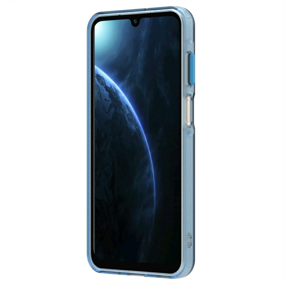 Candy Series For Samsung Galaxy A16 5G / A16 4G Case Compatible with MagSafe PC+TPU+PET Anti-Drop Phone Cover - Blue