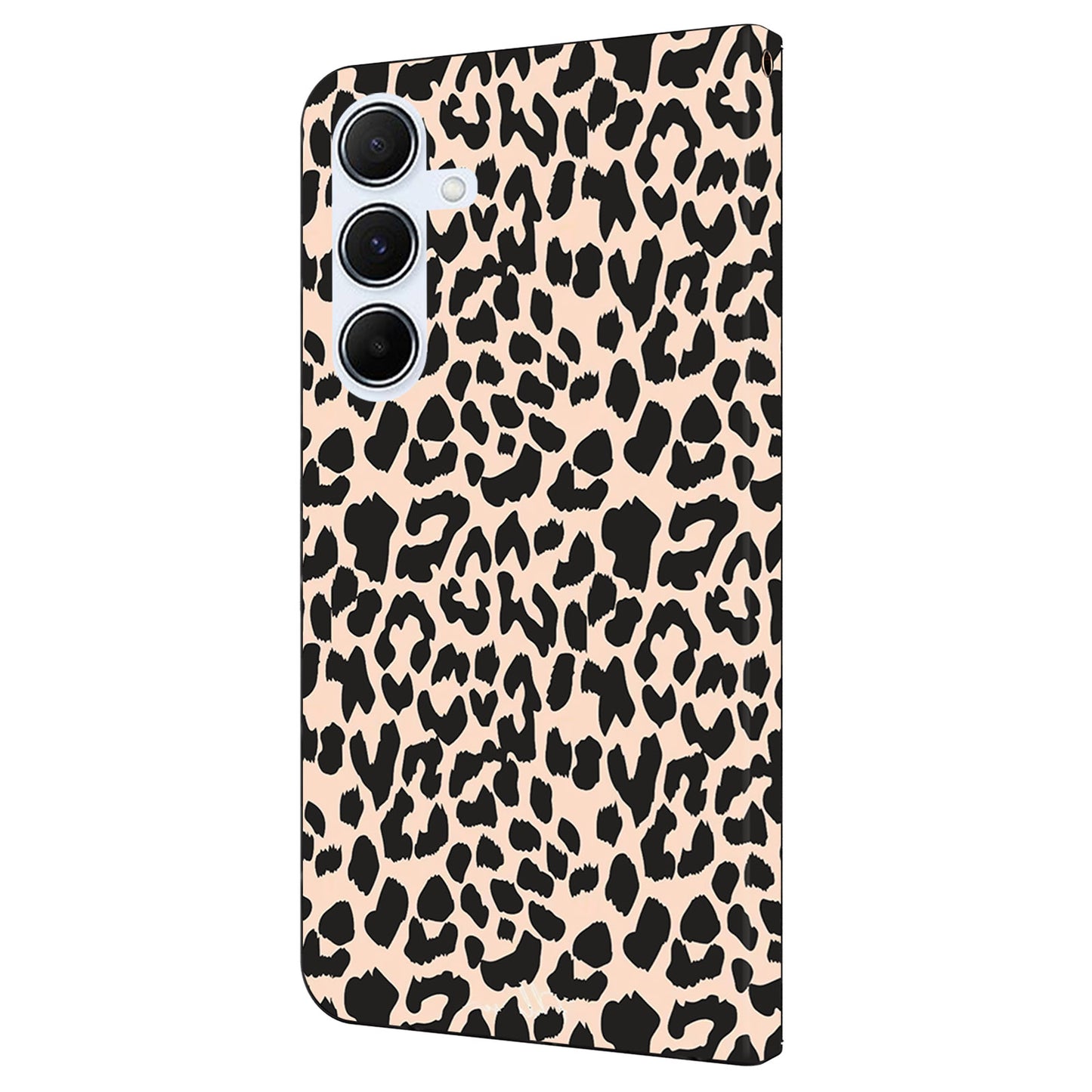 For Samsung Galaxy A16 5G / A16 4G Case Pattern Printed Protective Cover TPU+PU Leather Flip Phone Case - Leopard Print