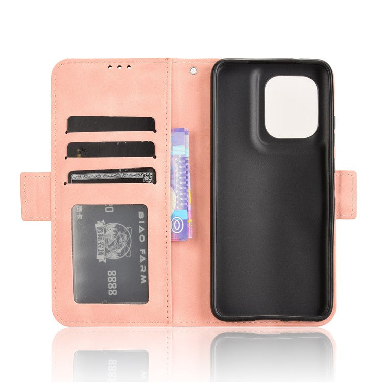 For Motorola Thinkphone 25 5G / Edge 50 Neo 5G / Moto S50 5G Leather Case Phone Wallet Cover with Multiple Card Slots - Pink