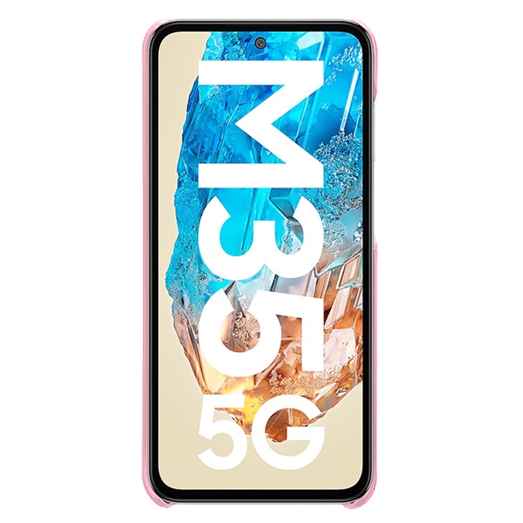 For Samsung Galaxy M35 5G Case Dual Card Slots PU Leather + Hard PC Phone Cover - Rose Gold
