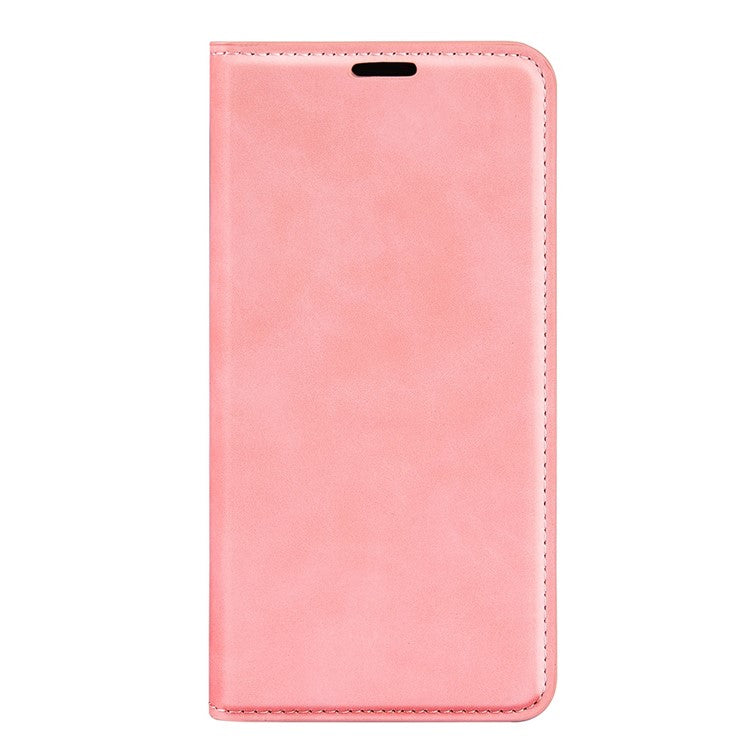 For Motorola Moto X30 Pro 5G / Edge 30 Ultra 5G Skin-touch Feeling Phone Cover Magnetic Auto-absorbed PU Leather Case with Stand Wallet - Pink