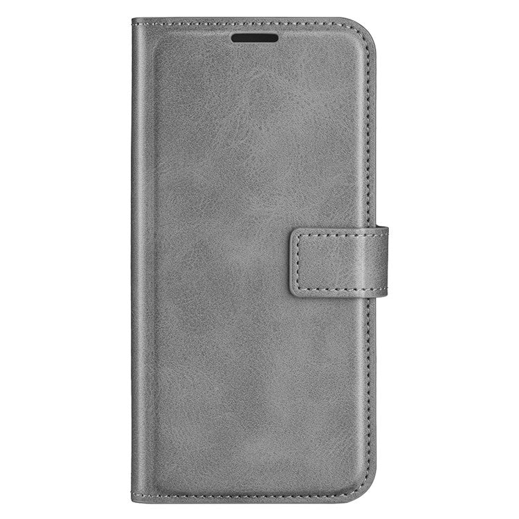 For Motorola Moto X30 Pro 5G / Edge 30 Ultra 5G Textured PU Leather Stand Wallet Case Square Magnetic Clasp Shockproof Phone Cover - Grey