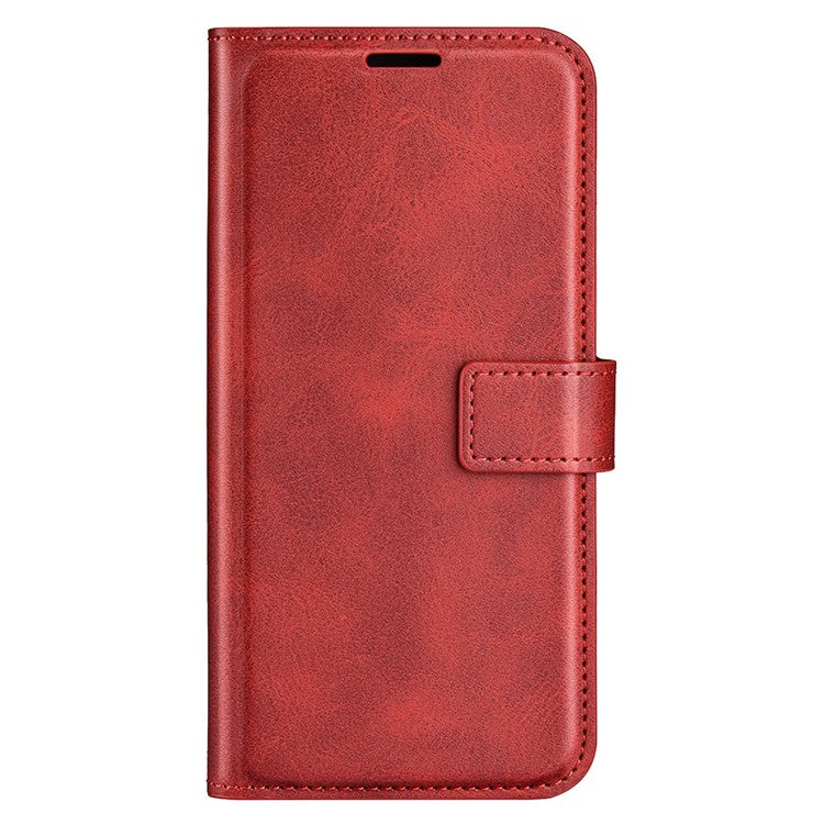 For Motorola Moto X30 Pro 5G / Edge 30 Ultra 5G Textured PU Leather Stand Wallet Case Square Magnetic Clasp Shockproof Phone Cover - Red