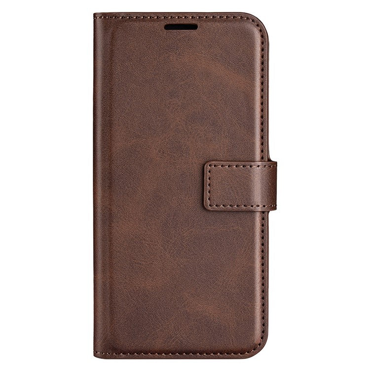 For Motorola Moto X30 Pro 5G / Edge 30 Ultra 5G Textured PU Leather Stand Wallet Case Square Magnetic Clasp Shockproof Phone Cover - Brown