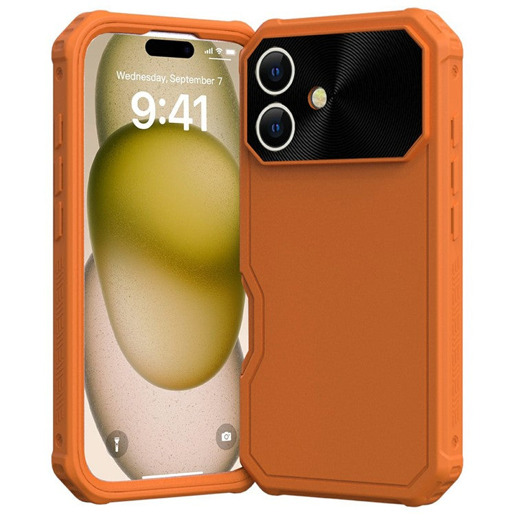 GW24 For iPhone 16 Plus Case Compatible with MagSafe Drop-Proof TPU+PC Phone Protector - Orange