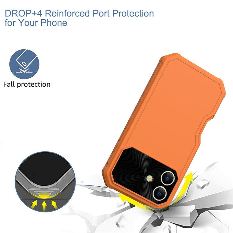 GW24 For iPhone 16 Plus Case Compatible with MagSafe Drop-Proof TPU+PC Phone Protector - Orange
