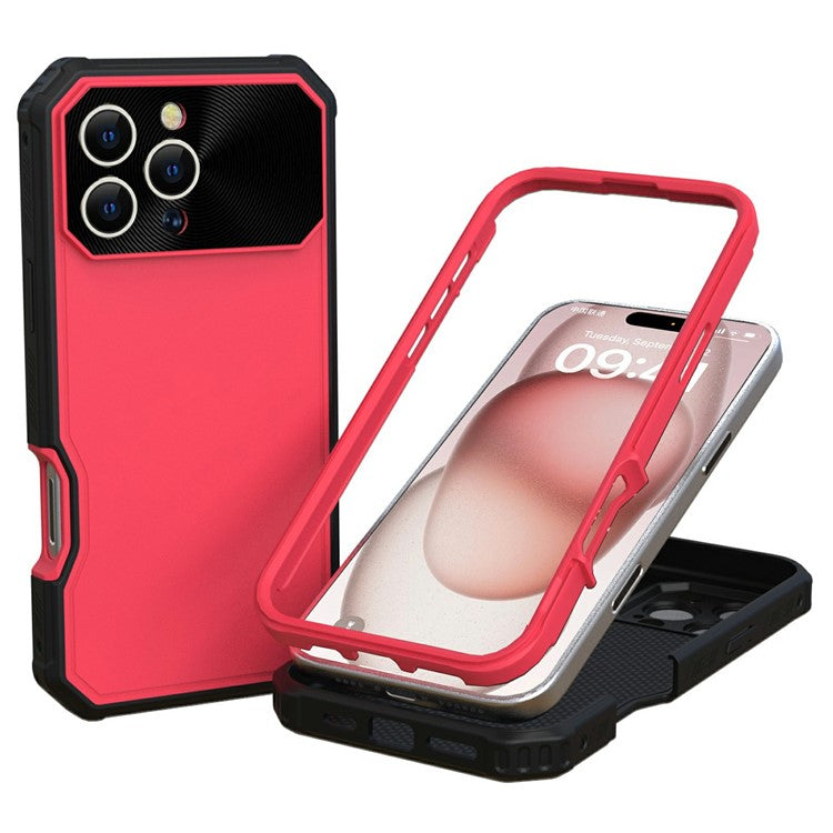 GW24 For iPhone 16 Pro Case Compatible with MagSafe Drop-Proof TPU+PC Phone Protector - Red