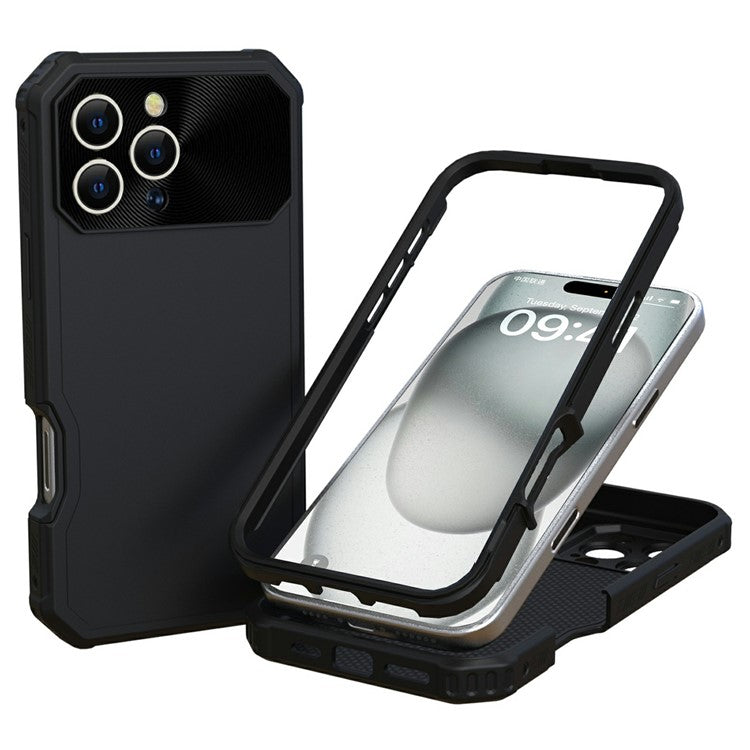 GW24 For iPhone 16 Pro Case Compatible with MagSafe Drop-Proof TPU+PC Phone Protector - Black