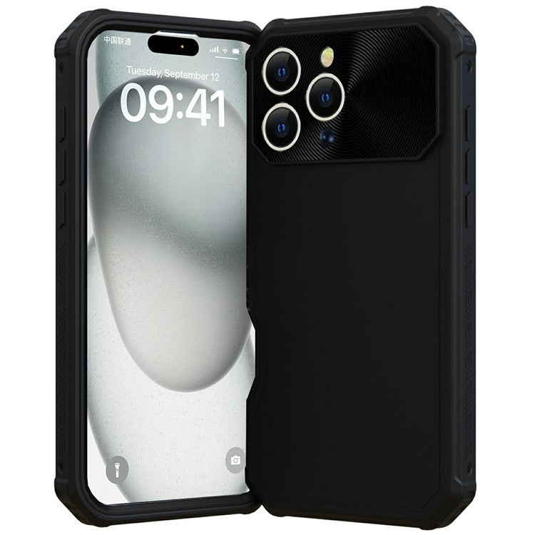 GW24 For iPhone 16 Pro Case Compatible with MagSafe Drop-Proof TPU+PC Phone Protector - Black