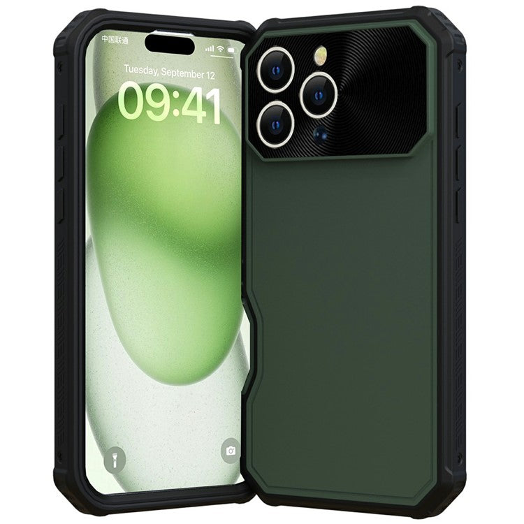 GW24 For iPhone 16 Pro Case Compatible with MagSafe Drop-Proof TPU+PC Phone Protector - Army Green