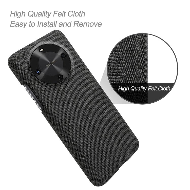 For Huawei Maimang 30 5G Case Cloth Texture Anti-Scratch Protective PC Phone Cover - Black