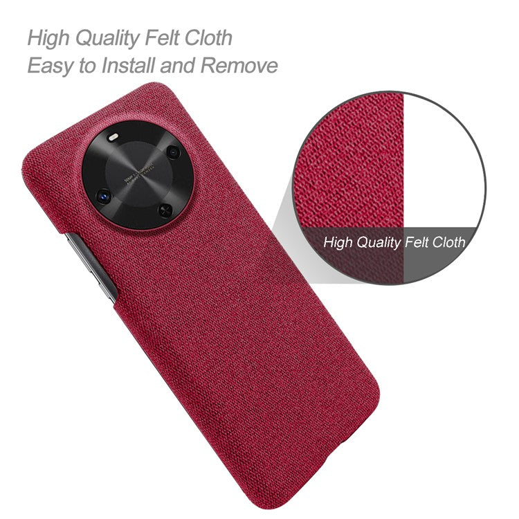 For Huawei Maimang 30 5G Case Cloth Texture Anti-Scratch Protective PC Phone Cover - Red