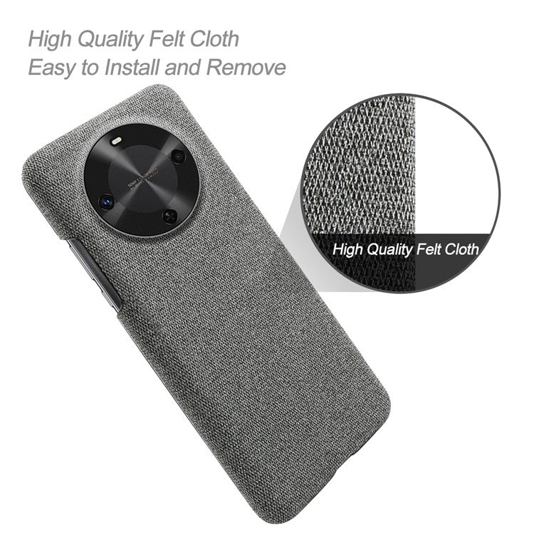 For Huawei Maimang 30 5G Case Cloth Texture Anti-Scratch Protective PC Phone Cover - Grey