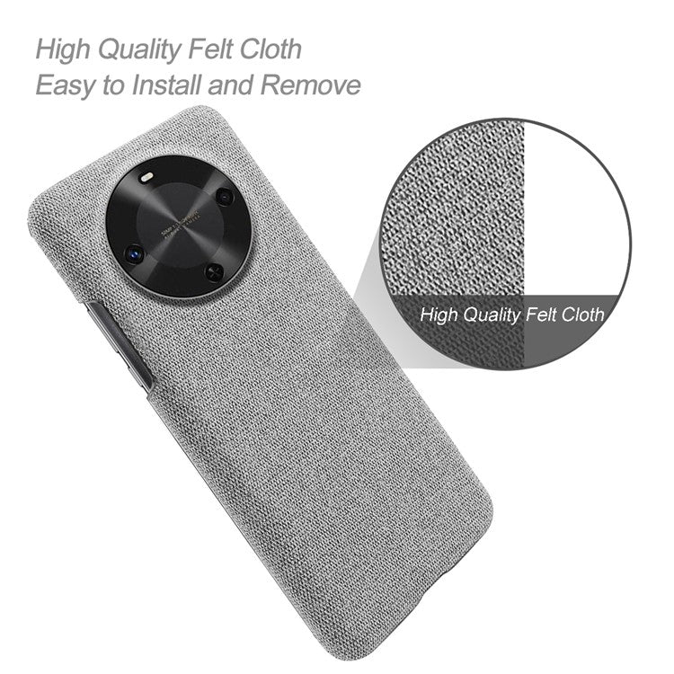 For Huawei Maimang 30 5G Case Cloth Texture Anti-Scratch Protective PC Phone Cover - Light Grey