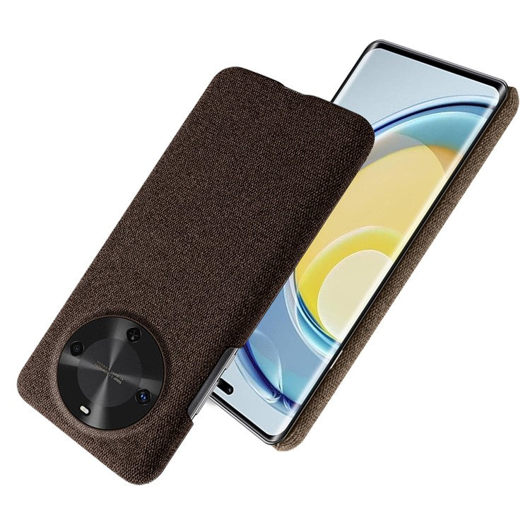 For Huawei Maimang 30 5G Case Cloth Texture Anti-Scratch Protective PC Phone Cover - Brown