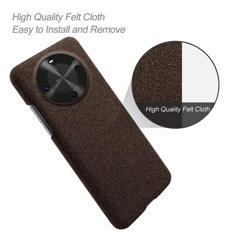 For Huawei Maimang 30 5G Case Cloth Texture Anti-Scratch Protective PC Phone Cover - Brown