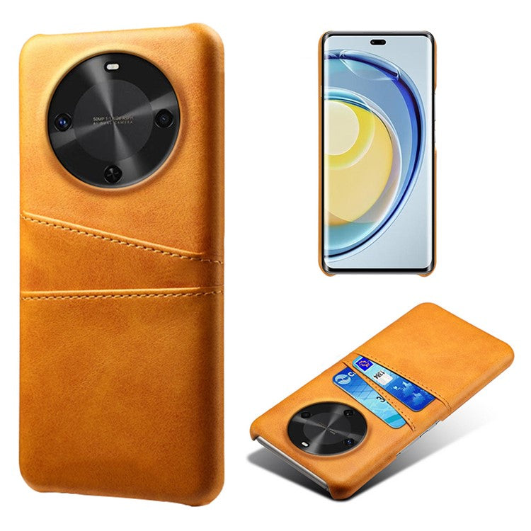 For Huawei Maimang 30 5G Case Dual Card Slots PU Leather + Hard PC Phone Cover - Orange
