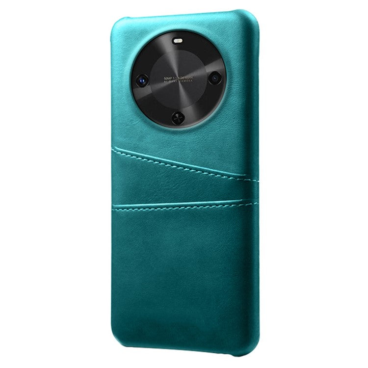 For Huawei Maimang 30 5G Case Dual Card Slots PU Leather + Hard PC Phone Cover - Green