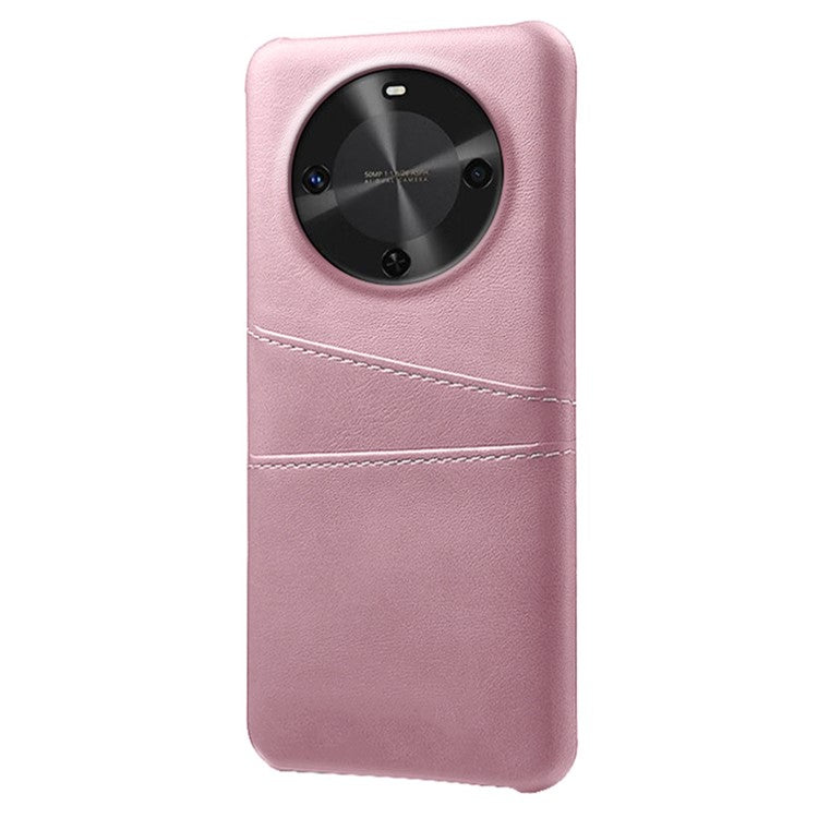 For Huawei Maimang 30 5G Case Dual Card Slots PU Leather + Hard PC Phone Cover - Rose Gold