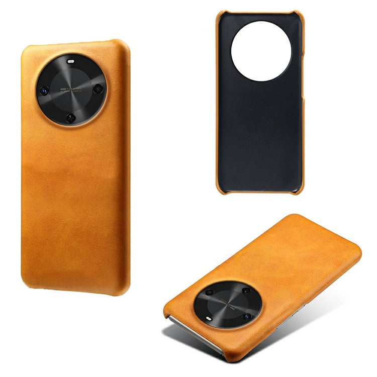 For Huawei Maimang 30 5G Case Calf Texture PU Leather Hard PC Protective Phone Cover - Orange