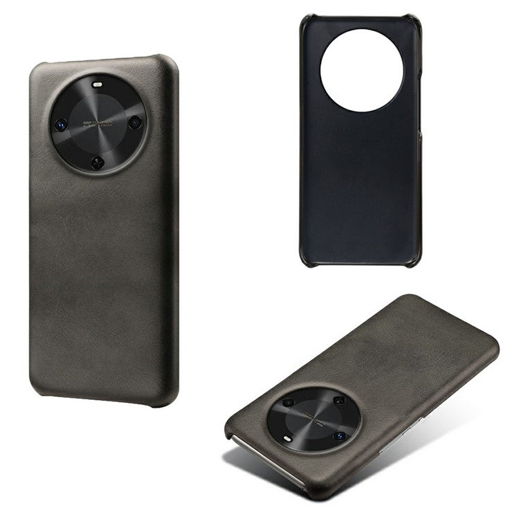 For Huawei Maimang 30 5G Case Calf Texture PU Leather Hard PC Protective Phone Cover - Black