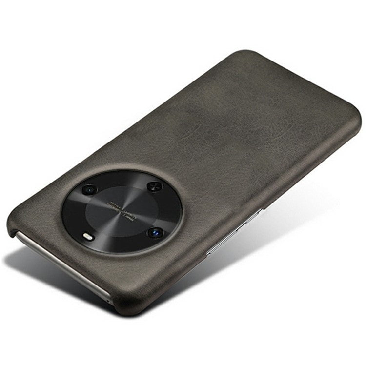 For Huawei Maimang 30 5G Case Calf Texture PU Leather Hard PC Protective Phone Cover - Black