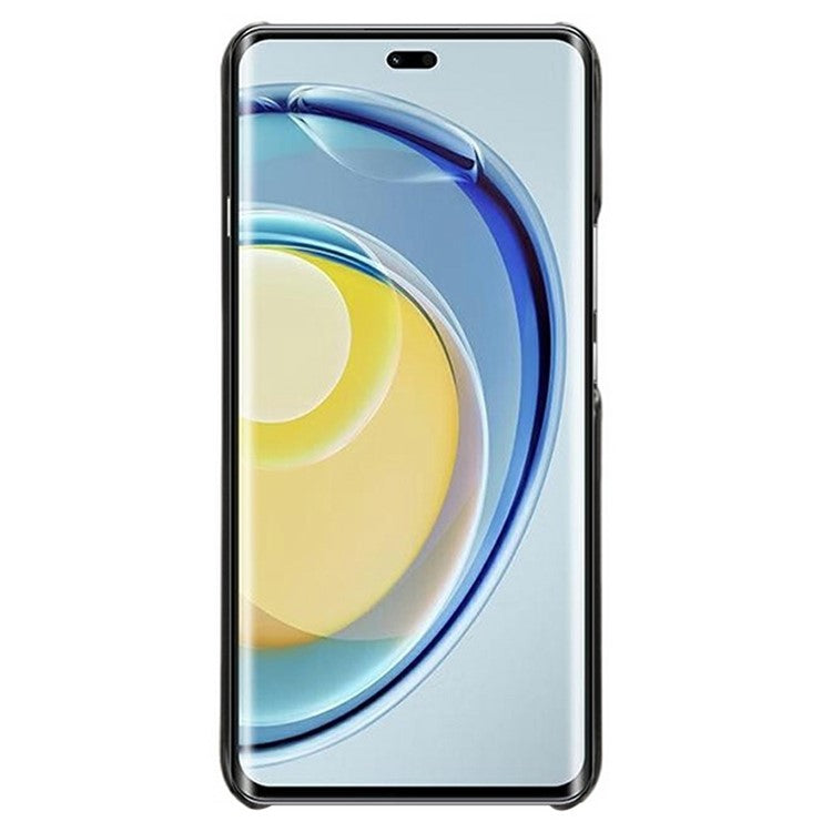 For Huawei Maimang 30 5G Case Calf Texture PU Leather Hard PC Protective Phone Cover - Black