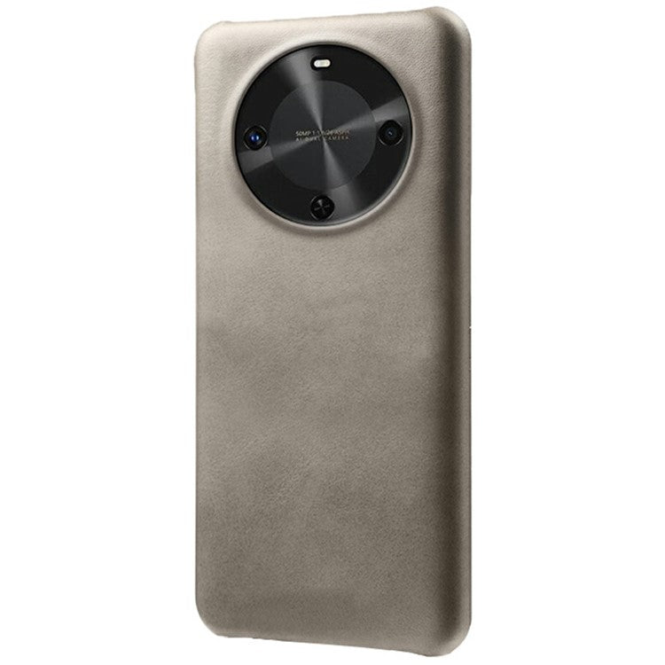 For Huawei Maimang 30 5G Case Calf Texture PU Leather Hard PC Protective Phone Cover - Grey