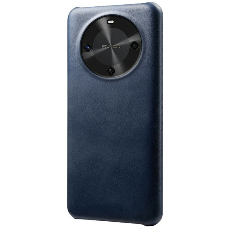 For Huawei Maimang 30 5G Case Calf Texture PU Leather Hard PC Protective Phone Cover - Blue