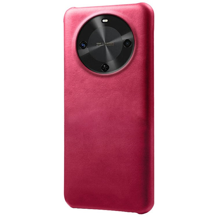 For Huawei Maimang 30 5G Case Calf Texture PU Leather Hard PC Protective Phone Cover - Rose