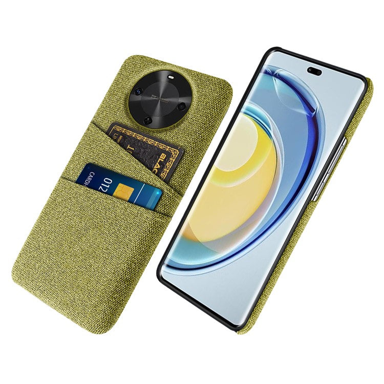 For Huawei Maimang 30 5G Case Cloth + Hard PC Phone Cover with Dual Card Slots - Yellow