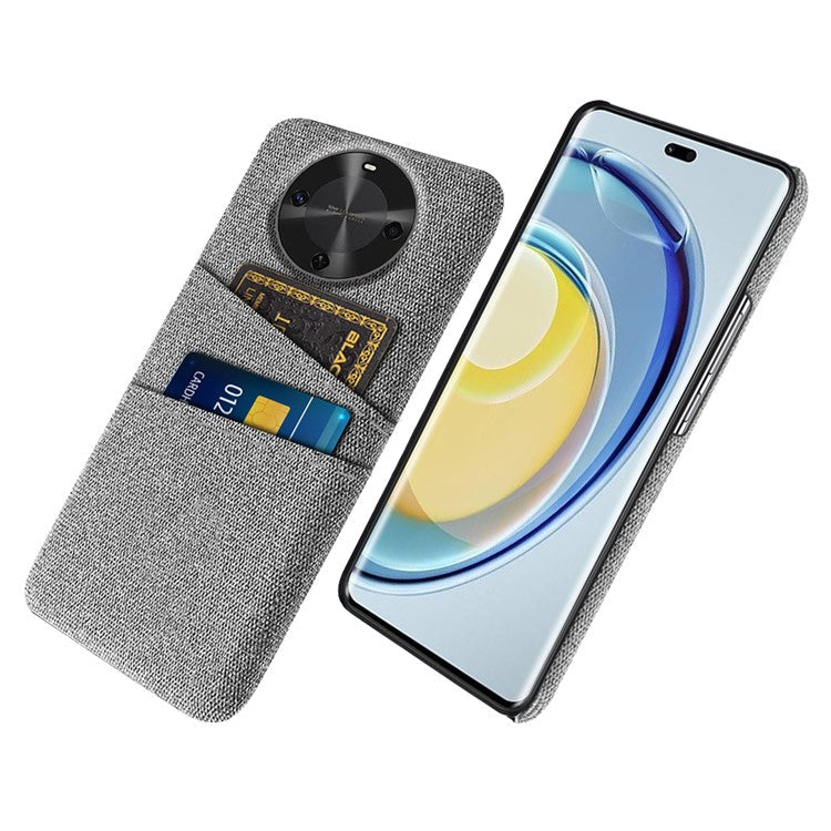 For Huawei Maimang 30 5G Case Cloth + Hard PC Phone Cover with Dual Card Slots - Light Grey