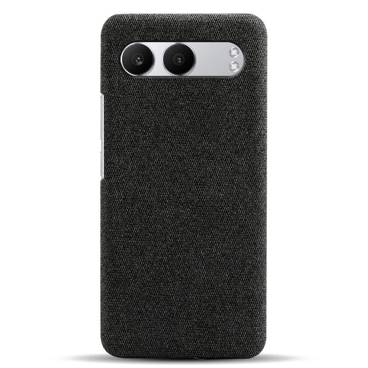 For OnePlus Nord 4 Case Cloth Texture Anti-Scratch Protective PC Phone Cover - Black