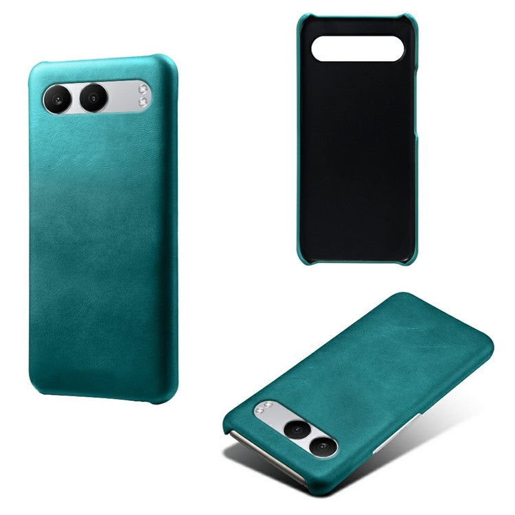 For OnePlus Nord 4 Case Calf Texture PU Leather Hard PC Protective Phone Cover - Green